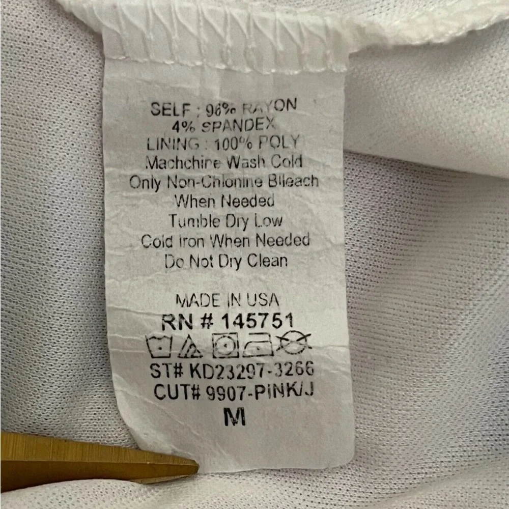 41 Hawthorn M Blue Pink Floral V-Neck Faux
Wrap Sleeveless Dress - Picture 6 of 7